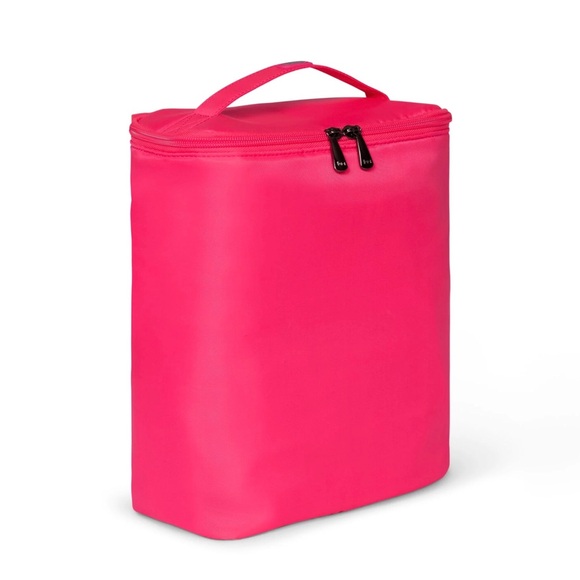 💕 NWT LUG DOLLY TALL Cosmetic Case Magenta - Picture 2 of 9